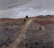 William Merritt Chase Landscape oil on canvas